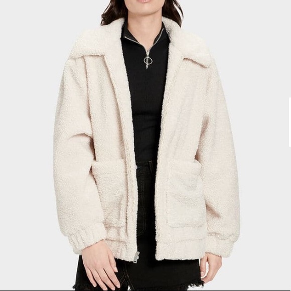 UGG Jackeline Teddy Bear Cream Jacket - Picture 9 of 10